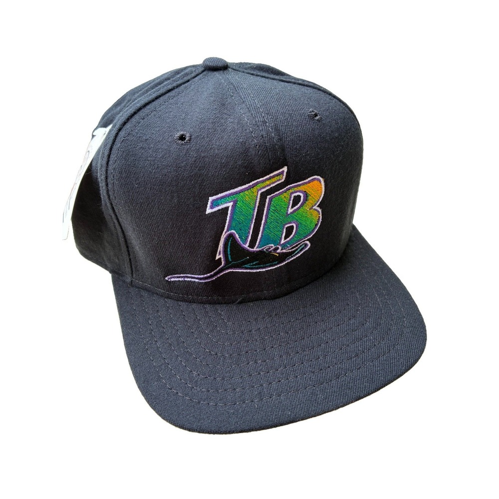 Tampa Devil Rays New Era Made in USA Wool Snapback. Vintage NWT. 90's